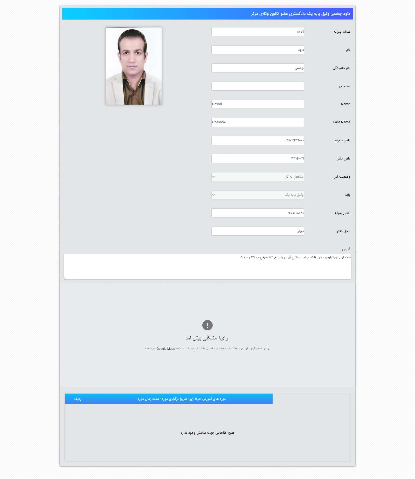 Davood Chasmi Profile